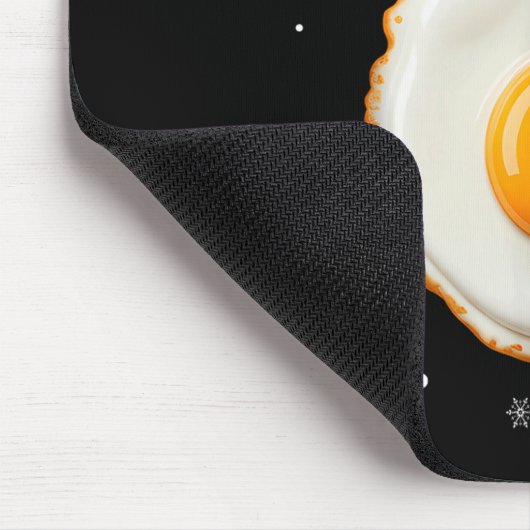 67 Meme Funny Number 6 Egg Bacon Matching Christma Muismat (Hoek)