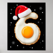 67 Meme Funny Number 6 Egg Bacon Matching Christma Poster (Voorkant)