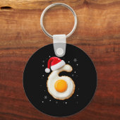 67 Meme Funny Number 6 Egg Bacon Matching Christma Sleutelhanger (Voorkant)
