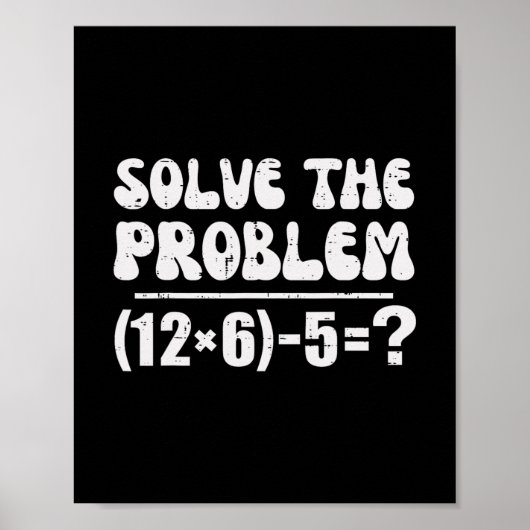67 Meme Funny Pemdas Elementary Math Teacher Six S Poster (Voorkant)