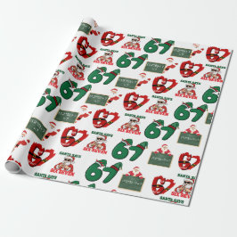 67 Meme Funny Santa Christmas Gift Wrap For Teen  Cadeaupapier