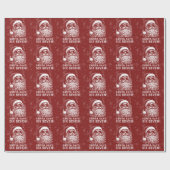 67 Meme Funny Santa Says Six Seven Christmas Cadeaupapier (Vlak)