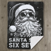 67 Meme Funny Santa Says Six Seven Christmas Sherpa Deken