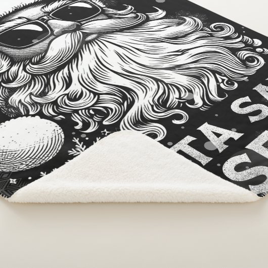 67 Meme Funny Santa Says Six Seven Christmas Sherpa Deken (3/4)