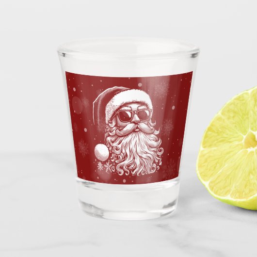 67 Meme Funny Santa Says Six Seven Christmas Shot Glas (Voorkant)