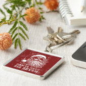 67 Meme Funny Santa Says Six Seven Christmas Sleutelhanger (Zijkant)