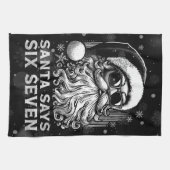 67 Meme Funny Santa Says Six Seven Christmas Theedoek (Horizontaal)