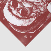 67 Meme Funny Santa Says Six Seven Christmas Tissuepapier (Detail)