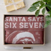 67 Meme Funny Santa Says Six Seven Christmas Tissuepapier (Geschenk)