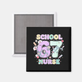 67 Meme Funny School Nurse Six Seven Meme Boys Gir Magneet (Voorkant / Achterkant)