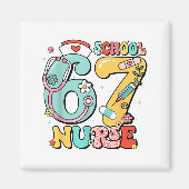 67 Meme Funny School Nurse Six Seven Meme  Magneet (Voorkant)