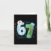 67 Meme Funny School Nurse Six Seven Meme Nursing  Kaart (Voorkant)