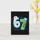 67 Meme Funny School Nurse Six Seven Meme Nursing  Kaart (Gele Bloem)