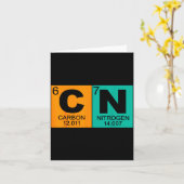 67 Meme Funny Science Teacher Periodic Table Retro Kaart (Gele Bloem)