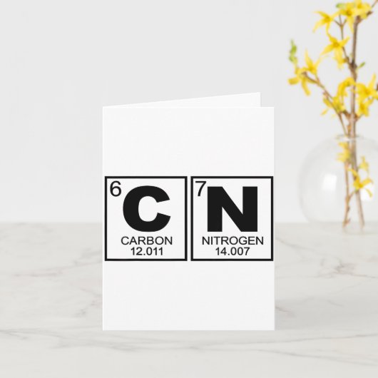 67 Meme Funny Science Teacher Periodic Table Retro Kaart (Gele Bloem)