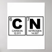 67 Meme Funny Science Teacher Periodic Table Retro Poster (Voorkant)