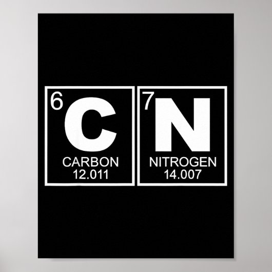 67 Meme Funny Science Teacher Periodic Table Retro Poster (Voorkant)