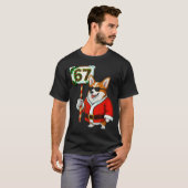 67 Meme Funny Six Seven Christmas Corgi Dog Lover T-shirt (Voorkant volledig)