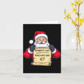 67 Meme Funny Six Seven Christmas For Men Women Ki Kaart (Gele Bloem)