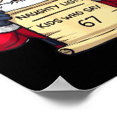 67 Meme Funny Six Seven Christmas For Men Women Ki Poster (Hoek)