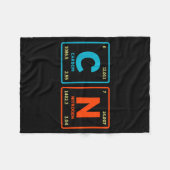 67 Meme Funny Teacher Science Periodic Table Retro Fleece Deken (Voorkant (Horizontaal))