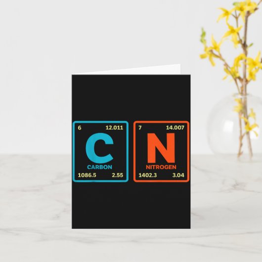 67 Meme Funny Teacher Science Periodic Table Retro Kaart (Gele Bloem)