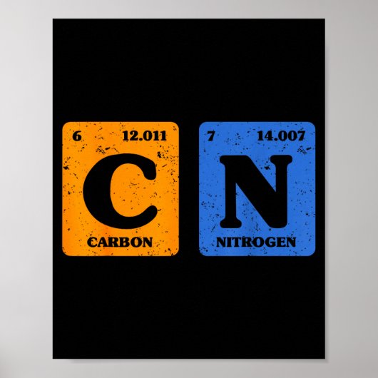67 Meme Funny Teacher Science Periodic Table Retro Poster (Voorkant)