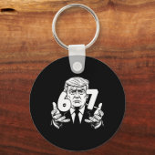 67 Meme Funny Trump 67 Hands Meme Slang 6 7 Hands Sleutelhanger (Voorkant)