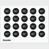 67 Meme Gen Alpha Aura Laden  Ronde Sticker (Vel)