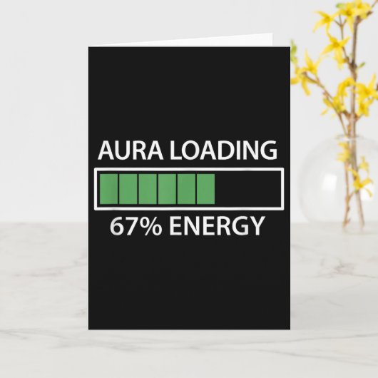 67 Meme Gen Alpha Aura Loading Kaart (Gele Bloem)