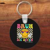 67 Meme Gen Alpha Sla 6 7 Zes Zeven Bruh Grappig B Sleutelhanger (Voorkant)