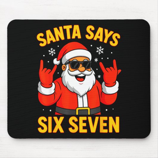 67 Meme Grappig 6-7 Kerstmis 2025 6 7 Sinterklaas Muismat (Voorkant)