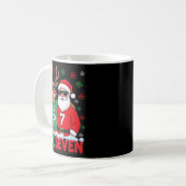 67 Meme Grappig Kerstman Santa Zes Zeven Koffiemok (Voorkant links)