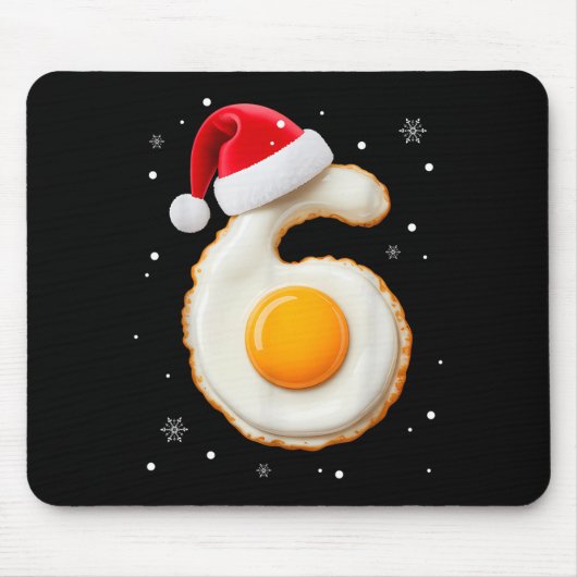 67 Meme Grappig Nummer 6 Ei Bacon Bijpassend Kerst Muismat (Voorkant)
