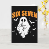 67 Meme Grappige Geest Halloween Geheugen 6 7 Zes Kaart (Gele Bloem)