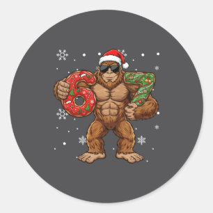 67 Meme Grappige Grote Voet Zes Zeven Kerstmis Xma Ronde Sticker