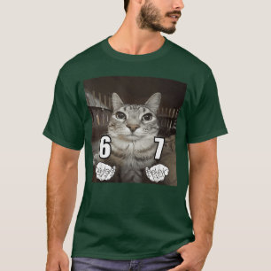 67 Meme Grappige Kat Zeven Meme 6 7 vintage T-shirt