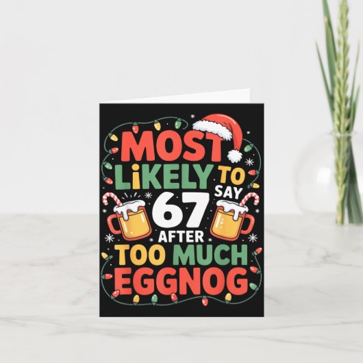67 Meme Grappige Kerst Meme Ontwerp Meest Waarschi Kaart (Voorkant)