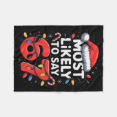 67 Meme Grappige Kerst Meme Ontwerp Waarschijnlijk Fleece Deken (Voorkant (Horizontaal))