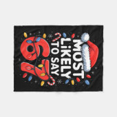 67 Meme Grappige Kerst Meme Ontwerp Waarschijnlijk Fleece Deken (Voorkant (Horizontaal))