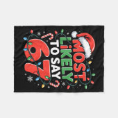 67 Meme Grappige Kerst Meme Ontwerp Waarschijnlijk Fleece Deken (Voorkant (Horizontaal))