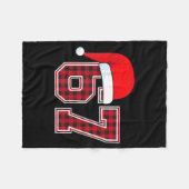 67 Meme Grappige Kerst Rood Geruit Xmas Pyjama Sla Fleece Deken (Voorkant (Horizontaal))