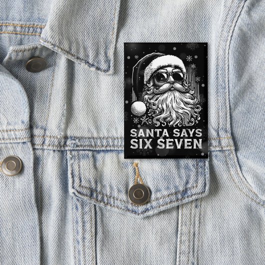 67 Meme Grappige Kerstman Zegt Zes Zeven Kerstmis Button