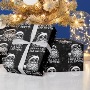 67 Meme Grappige Kerstman Zegt Zes Zeven Kerstmis Cadeaupapier