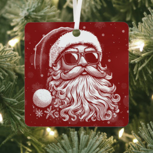 67 Meme Grappige Kerstman Zegt Zes Zeven Kerstmis Metalen Ornament