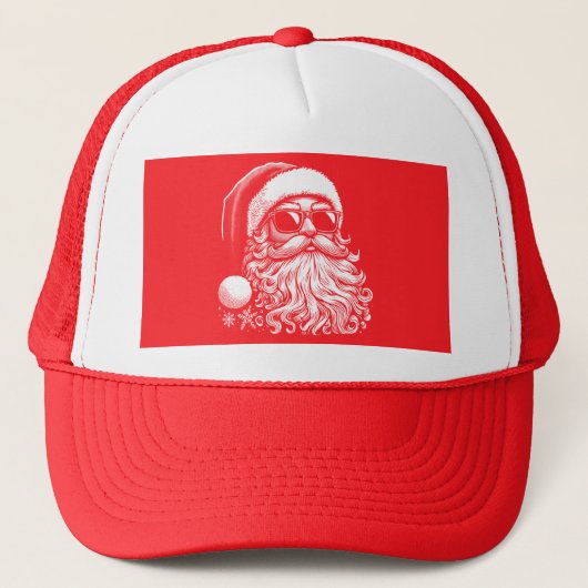 67 Meme Grappige Kerstman Zegt Zes Zeven Kerstmis Trucker Pet (Voorkant)