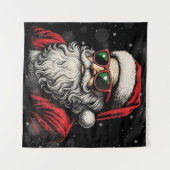 67 Meme Grappige Kerstman Zegt Zes Zeven Kerstmis Wandkleed (Voorkant (horizontaal))