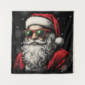 67 Meme Grappige Kerstman Zegt Zes Zeven Kerstmis Wandkleed (Voorkant)