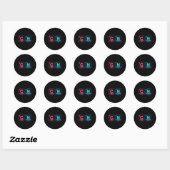 67 Meme Grappige Leraar Wetenschap Periodiek Syste Ronde Sticker (Vel)