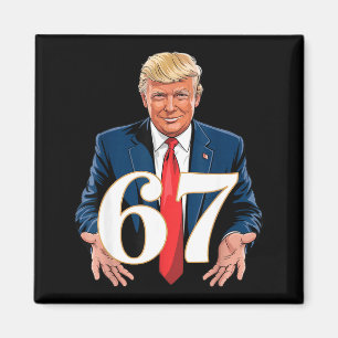 67 Meme Grappige Trump 67 Handen Meme Slang 6 7 Ha Magneet